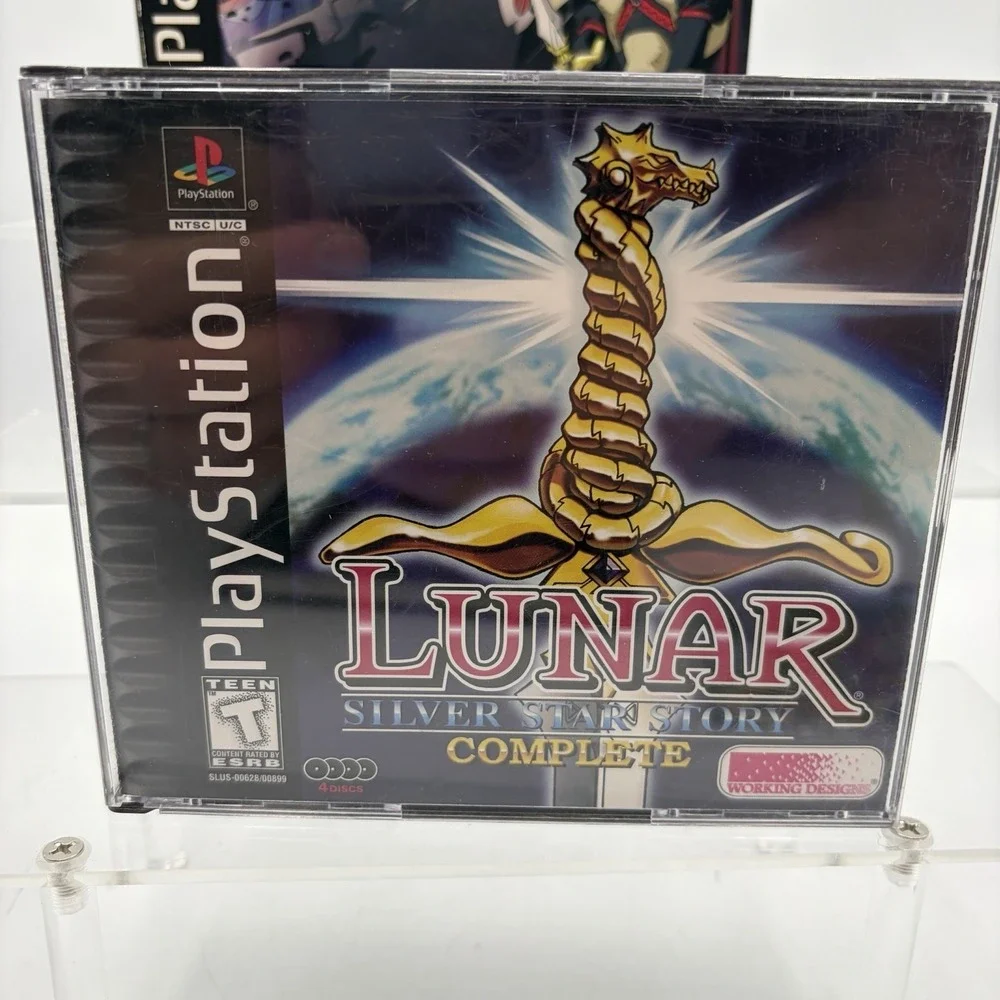 Lunar Silver Star Story Complete Playstation One Map Sealed Hardback Manual